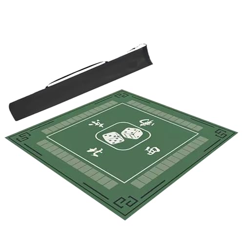 Tapete de Mahjong Antideslizante Verde 90x90 cm miniatura 1