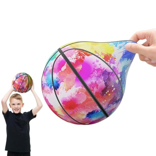 Hasihendy Dribble De Basket-Ball Silencieux en Intérieur, Ballon Basket Mousse Interieur, Silent Basketball Indoor, Ballon Basket Silencieux Taille 7, pour L'entraînement