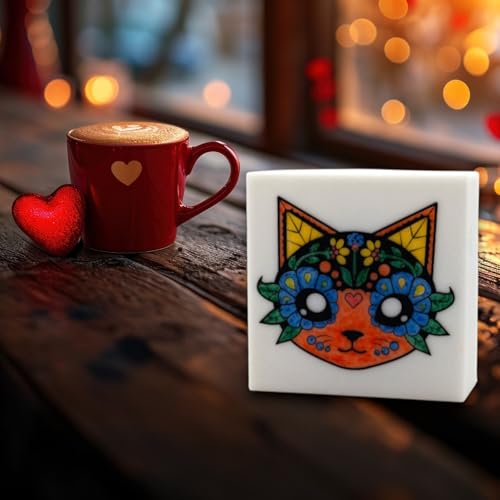 Kit artesanal iluminación nocturna para colorear gato miniatura 4