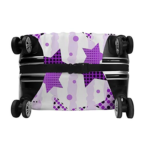 Housse pour valise motif étoiles violet Ruchen pour voyager sereinement en avion ou en train - 2