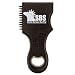 SBS - Surf Wax Comb & Scraper with Bottle Opener - Wax Buddy IV (Black (One Pack))