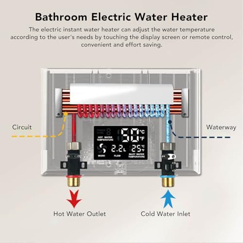 Aquecedor de água Elétrico Instantâneo Quente Doméstico da UE Interno para Fiação de Aquecedor de ág