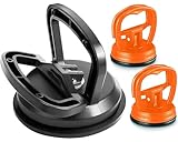 LILITUAN Car Dent Puller,3 PCS Powerful Suction Cup Dent Puller Dent Remover Tool Car Dent Removal Kit and Dent Repair Kit for Cars Body,Glass,Screen,Tiles Lifting (1 Large Black+2 Small Orange)