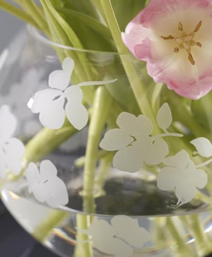 Image of kate spade new york Spring Pansies Glass Petite Rose Bowl