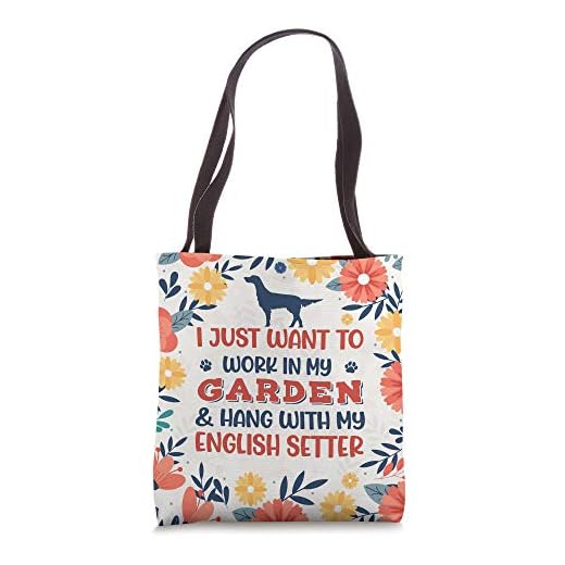 English Setter Mom Garden Plant Gardener Dog Gift Tote Bag
