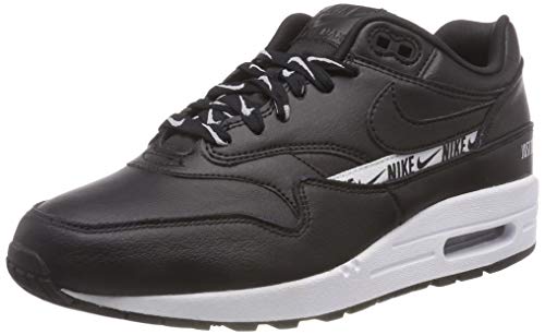 Nike Womens Air Max 1 SE Running Shoes (6.5 B(M) US) Black/Black-White