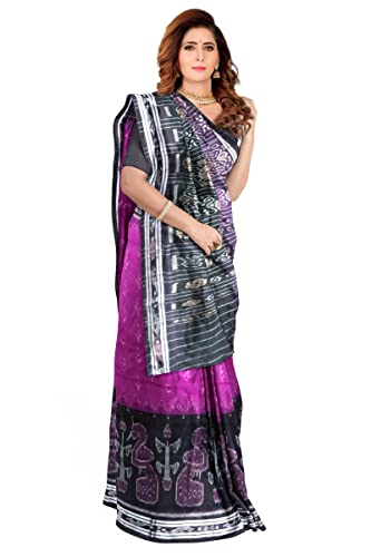 Image of Sambalpuri Handloom Saree Women's Cotton Saree Odisha Handloom Handmade Pure Relaxed Fit Khandua Natural Relaxed Fit Ikat Sambalpuri Saree For Women Ikat Handloom Saree For Women 5Se9Bc-390