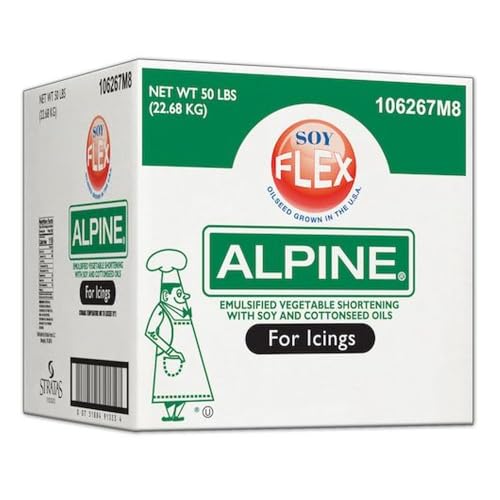 Alpine Soy Flex Icing Shortening, 50 Pound -- 1 each.