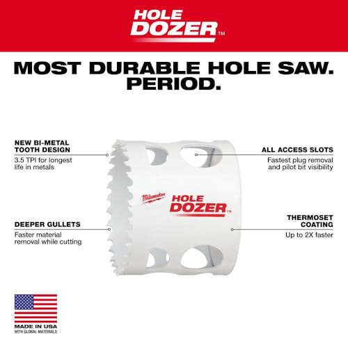 Milwaukee Electric Tool 49-56-0117 Bi-Metal Hole Saw, 2" - image 7