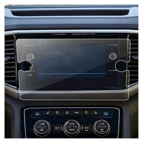 Protection d'écran de haute précision en verre trempé 8 pouces pour VW Golf MK7
