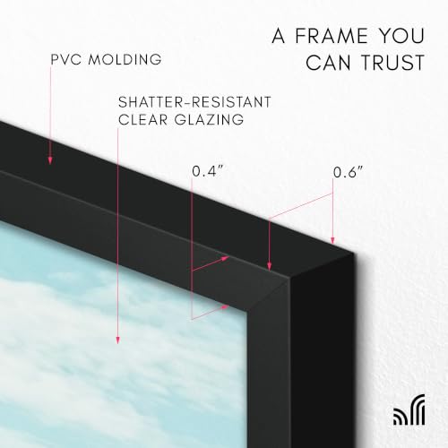 Image of Americanflat Picture Frame - Slim Molding - Black - 10x20 (Pack of 12)
