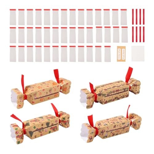Scatole Per Monete Di Caramelle Cracker Natalizi, 4 Pezzi, Kit Cracker, Scatole Di Carta Per Caramelle, Decorative E Funzionali, Per Bambini, Compleanni, Eventi Festivi, Natale, Feste Di
