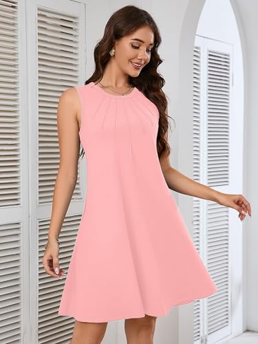 Image of Heymoments Women Sleeveless Summer Beach Dresses with Pockets
