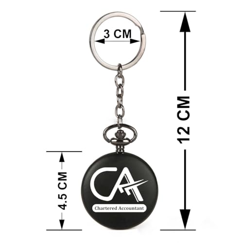 Image of Vintage Gandhi Style Pocket Watch with Engraved Designs & Messages Royal Black Analog for Men Women & Kids Includes Key Ring for car or Bike Keys Ideal Gift