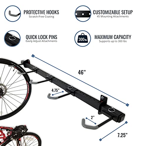 Storeyourboardbikestoragerackholds5bicycleshomeandgarageorganizeradjustablewallhangermount  Urban Country Home Decor Storeyourboard bike storage rack holds 5 bicycles home and garage organizer adjustable wall hanger mount  urban country home decor