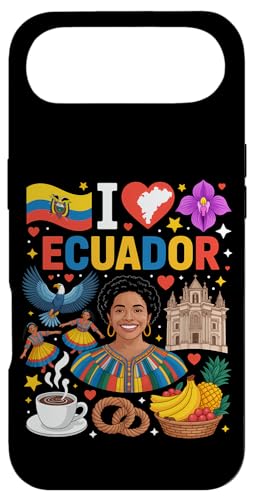 I Love Ecuador Flag Heart Travel GNAh̃[c X}zP[X iPhone Air p