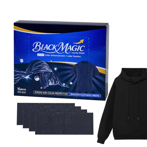 Catálogo de Como Pintar Un Pantalon Negro los mejores 5. 48 Tinte Negro Para Ropa - 16 Piezas Restauración de Color Oscuro Intenso | Tintura para Tela Negra en,Para Camisetas Cuellos Vaqueros Chaquetas Puños