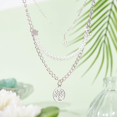 UNICRAFTALE 20pcs 2 Colors Stainless Steel Tree of Life Flat Round Pendants with Unsoldered Jump Rings Metal Hollow Charms for DIY Bracelets Necklace Jewelry Making - Image 2