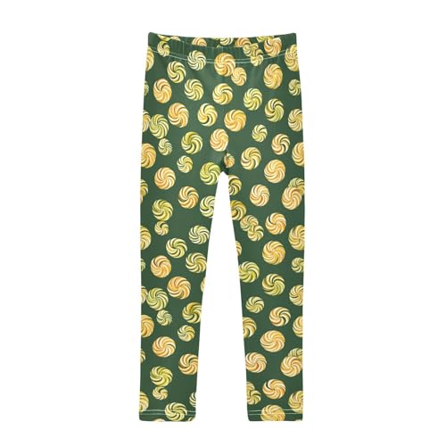 ZZKKO Girls Leggings Yellow Candy Toddler Girls Clothes Leggings for Girls Toddler Girls Leggings 3-4T
