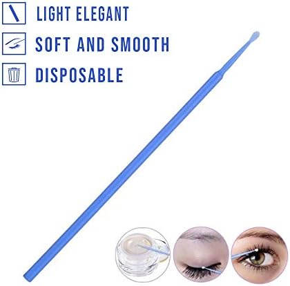 Botanique 200pcs Micro Applicator Brushes, Disposable Eye Extension Brushes, Micro Make Up Mascara Brushes, Oral and Dental, Colour Purple