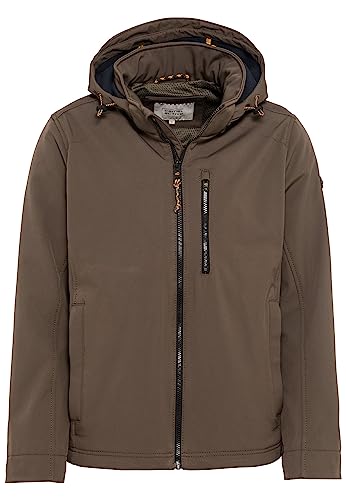 camel active Herren Softshelljacke mit Abnehmbarer Kapuze Braun,...