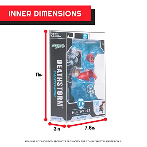 Action Figure Display Case Protector For Mcfarlane Dc Multiverse 7" Figures, Proudly Display & Protect Your Collection! 0.40Mm Acid Free Pet, Ultra-Clear, Achive-Grade, Will Last A Lifetime 10-Pack #TOP4