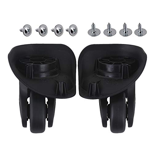 RDEXP DIY Luggage Left and Right Swivel Coaster Wheels 9.1 x 9.7 x 4.9cm Black