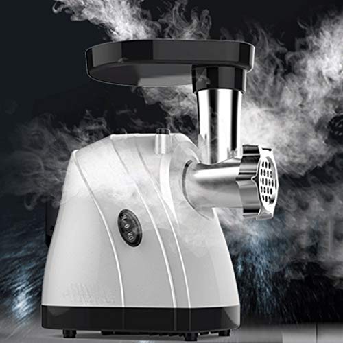 TVSKWMRQ Elektrischer Lebensmittelzerkleinerer Edelstahl Fleischwolf Küche Fleischwolf Küchenmaschine Grinder für Fleisch, Gemüse, Obst, Zwiebel und Nüsse
