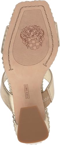 Image of Vince Camuto Kaden Stitched Block Heel Mule Sandals