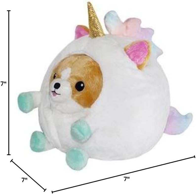 Squishable - Undercover Corgi in Unicorn - Undercovers Collection - 7 in - Soft Toy Collectible Stuffed Animal