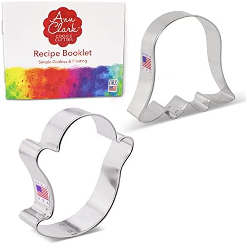 Ann Clark Cookie Cutters 2-częściowy zestaw foremek do ciastek duch z broszurą z przepisami