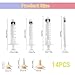 14PCS Kitten Nipples Feeding Kit with 1ml 3ml 5ml 10ml Syringes and 4 Short 4 Long 2 Large Kitten Bottle Nipples for Newborn Kitten Bottle Nursing Set Suitable for Kittens Puppies Rabbits Anti Choke
