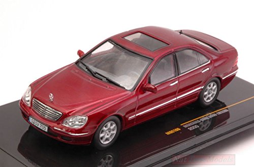 Ixo Model MOC106 Mercedes S500 W220 2000 Dark Red Met. 1:43 MODELLINO Die Cast Compatible con