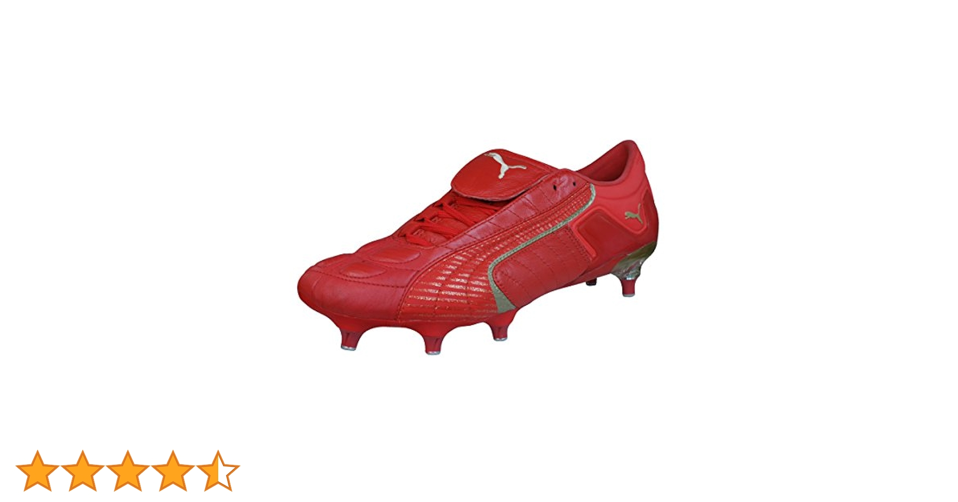 PUMA V Konstrukt II SG Mens Leather Soccer Boots/Cleats-Red