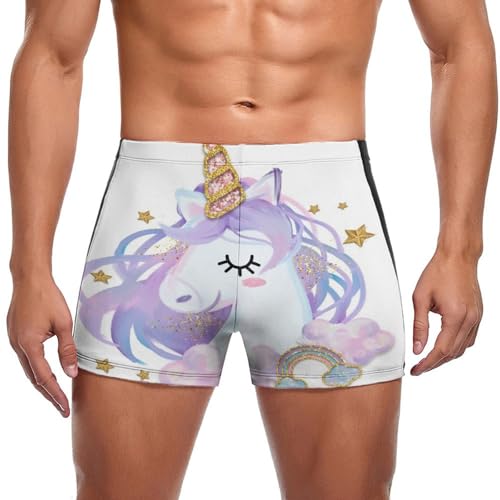 Boxer de bain homme licorne anti-irritation confortable pour la plage