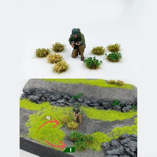 RemixAst Para pastos estáticos verdes tupidos para miniaturas, elección ideal para proyectos de modelado detallados (2)