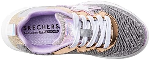 Skechers Kids Girls Uno-Starry Vibe Sneaker, Gunmetal, 4 Big Kid | Image 1
