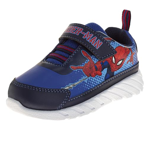 Marvel Comics Character Sneakers Slipon Laceless - The Avengers Spiderman Captain America Hulk Thor Ironman Athletic Shoes (Sizes: 6-10 Toddler / 11-12 Little Kid)