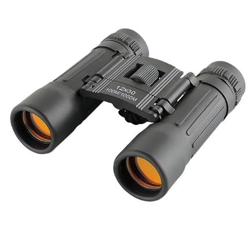 Folding Roof Prism Binoculars - 12x30Compact Binoculars Lightweight Foldable,Portable Travel for Adults with BK4 Prism,Clear Vision for Bird Watching Hiking Sports Outdoor Activities