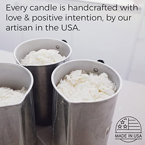 Well Being | Uplifting & Calming Non-Toxic Aromatherapy Candle | Palo Santo, Sandalwood, Patchouli | Positive Energy Scented Candle Made In Usa | Calming, Comforting, Manly Scent #TOP2