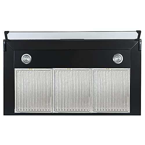 Image of Faber 3 way suction chimney with Air purifier & Fan,90 cm,1095 m /hr (HOOD 3N1 AEROST. SPARK PRO 3D BK FT 90,Baffle Filter,Black)