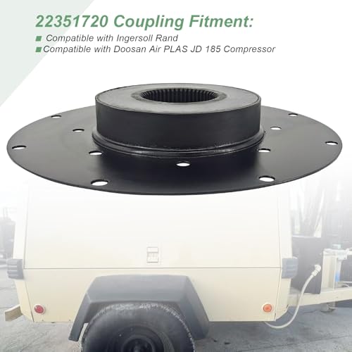 Image of 22351720 Coupling Replacement Compatible with Ingersoll Rand Doosan Air PLAS JD 185 Compressor Coupler # 48HE 314.25 65ShA
