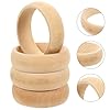 TEHAUX Unfinished Wooden Bangle Bracelets 12Pcs Natural Round Wood Rings 3 Inch Diameter Smooth Surface DIY Craft Jewelry Making Supplies #2