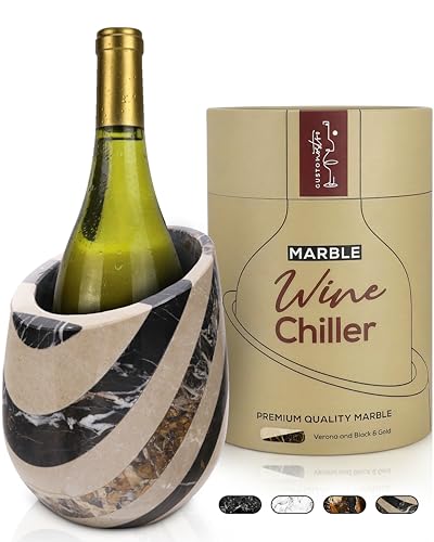 Gusto Nostro Marble Wine Chiller Bucket - 750ml Wine Bottle
