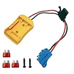 Power Wheel Battery Adapter for Dewalt 20V Battery Adapter with Fuse Holder and Wire Harness Connector Compatible with Peg-Perego Kids Ride-on Toy