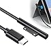 1.8m Surface Connect to USB-C Charging Cable, Compatible with Microsoft Surface Pro 3/4/5/6/7, Laptop 1/2/3, Go 1/2 Works with 45W 15V3A USB-C Charger, Lightweight & Durable