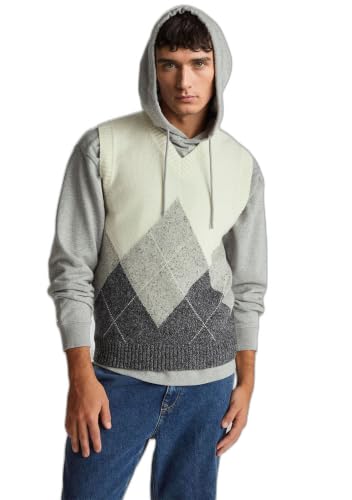 Gilet United Colors of Benetton homme 1ngvk401j gilet zippé en tricot thermique élégant