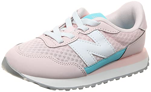 Image of New Balance Kids 237 Bungee Sneaker, Shell Pink /SEA Salt, 13.5 W Little Kid (4-8 Years)