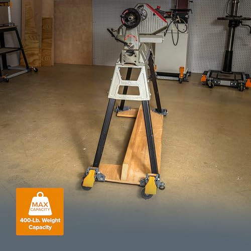 Image of Bora Portamate Mobile Base Kit PM-1100 - Heavy Duty, Universal, Customizable, Adjustable Rolling Set, Dolly Roller Frame and Casters for Moving Equipment, Tools, Machines - 400 lb Capacity