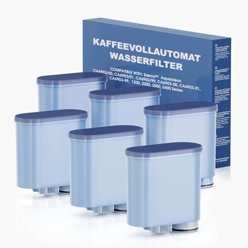 Mutital 6 Filtros de Agua para Cafeteras Philips AquaClean